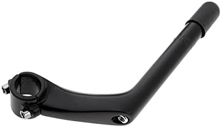 2xBikes Quill Stem, Retro Road Cycling Alloy Handlebar Metal Clamp 1inch Black - Weight Design, Hidden Face Clamp, Pack of 2 - for Fixed Gear Bikes and Classical Steel Frame