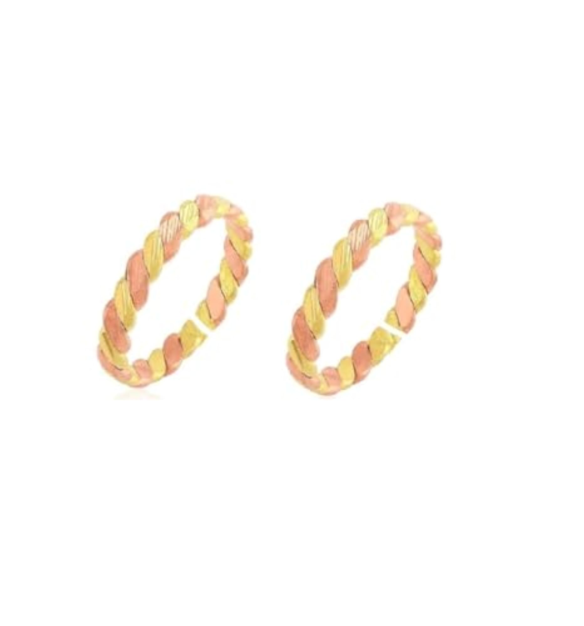 Pure Copper Big Adjustable Toe Rings for Women