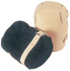 Knee Pads, Leather, Foam, Brown