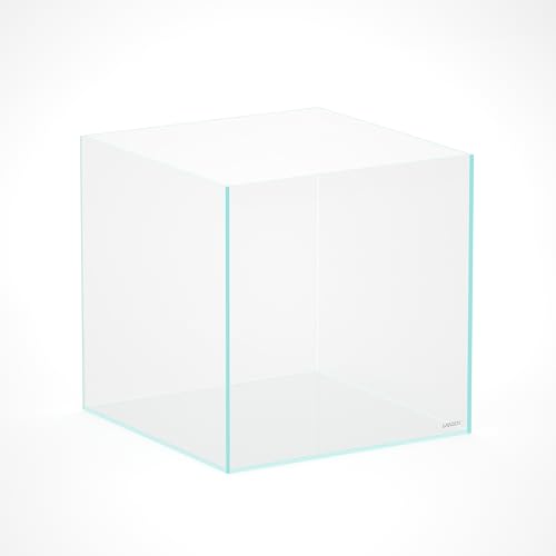 image for LANDEN Cube Rimless Low Iron Aquarium Fish Tank,23.62