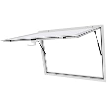 Concession Window for Food Truck 45 x 33, Aluminum Alloy Food Truck Window Concession Stand, Food Truck Service Window with Drag Hook for Small Business, Motor Homes