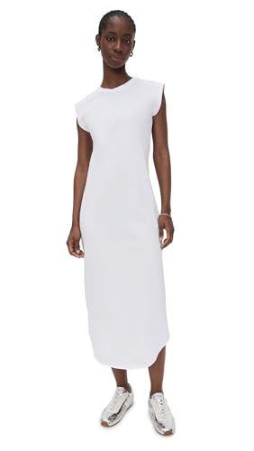 Frank & Eileen Women's Cory Vintage Muscle Tee Dress, White, L