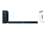 Philips B8405/10 Soundbar mit Subwoofer kabellos - 2020/2021 Modell + Philips Audio Sportkopfhörer In Ear, Schwarz, One Size