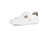 Gabor Damen Low-Top Sneaker, Frauen Sneaker,Moderate Mehrweite (G),Best Fitting,Weiss/Puder (21),39 EU / 6 UK