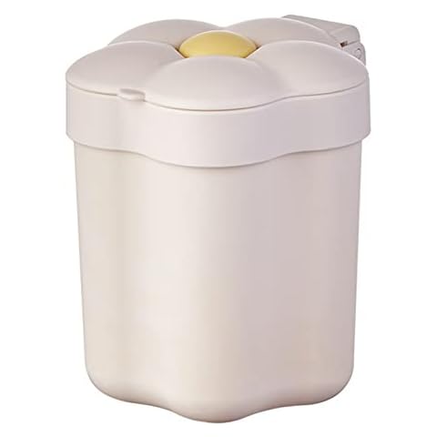 Greyoe Tischmülleimer mit Deckel Mini Mülleimer Büro Tischmülleimer Klein Tischabfalleimer Badezimmer Mülleimer Papiermülleimer für Bad, Küche, Tragbar Süßer Cartoon-Stil Abfallbehälter thumbnail