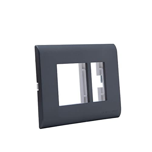 Image of Wipro Northwest Nowa 3 Module cover plate, Sliver Grey (pack of 1)
