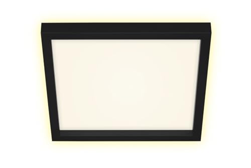 Plafonnier LED 18W Briloner Leuchten blanc noir 296mm