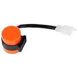 FIXOSHEE Cicalino Frecce Moto Elettronico Relè 3 Pin per Motociclette e Atv, Indicatore di Direzione ad Alta Luminosità in Plastico Arancione, Facile Installazione