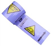 Cinta CIP CAUSTIC de identificación para tubería interior de 96 mm y 4" 1