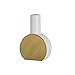 Bevis David Vase géométrique en Or et Blanc Simple Arrangement de Fleurs carrés de qualité Rond de Petite Bouche décor de Fleur de Bouche (Color : B, Size : As Shown)