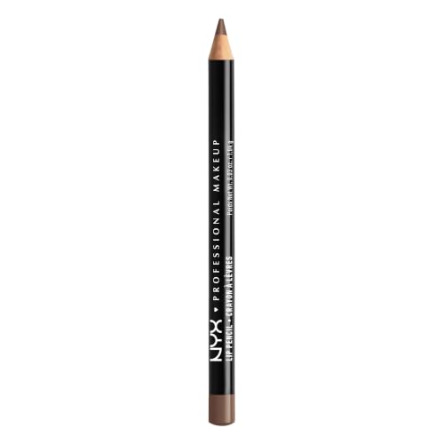 NYX Professional Makeup Slim Eye Pencil Creamy Long-Wearing Eyeliner with Bleed-Resistant Formula Precise Sharpenable Tip for Defined Eye Looks Shade: 820 Espresso