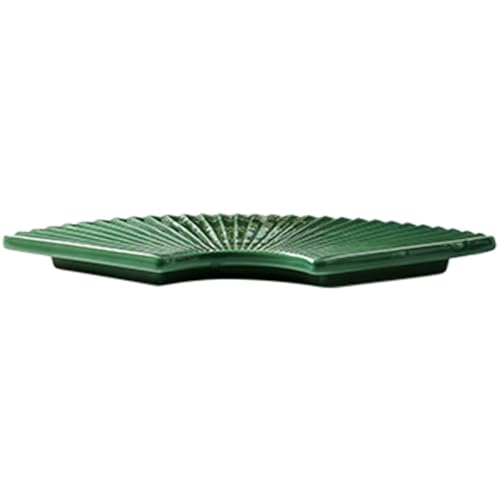 Plato japonés de cerámica para sushi 11 pulgadas verde miniatura 1