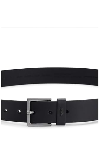 Hugo Para Hombre. 50470652 CinturóN De Piel Lisa Con Logo En Trabilla Negro (105 Cm), Casual - 5