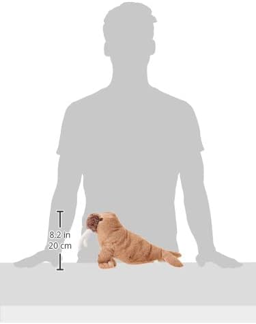 Animal Instincts Snow Mates Winston Walrus, Squeaky Soft Plush Chew Companion Dog Toy - Large