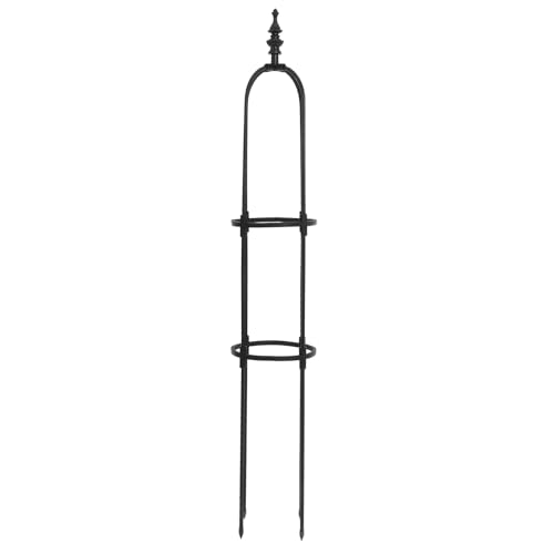 ifundom 耐候性支柱爬藤架 ローマンロータス柱デザイン ガーデンオベリスク バラやる性植物用鉢植えサポート 安定設置可能 室内屋外兼用