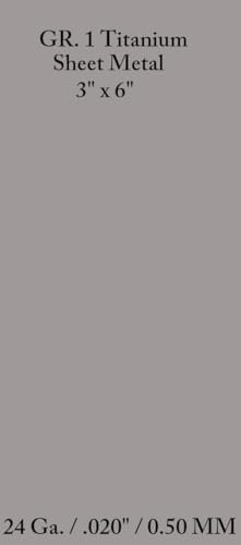 Copper Wire Usa SM-24-3-6 Titanium Sheet Metal Gr. One / 24 Ga 3 Inch X 6 Inch cover