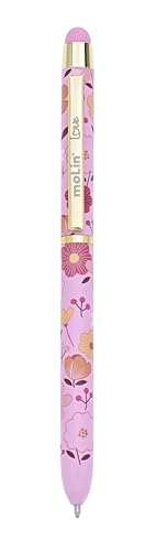 Caneta Esferográfica Metálica Touch Flowers - Caixa com 1 Unidade