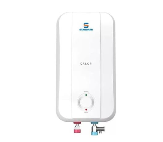 Image of Standard 3L Calor Electric Water Heater, White, Wall-Mounted Storage Tank, Circular Control Panel