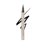 Me Now Long Lasting Waterproof Liquid Eyeliner Pencil, Soft Brush Tip with Quick Dry Formula, Sweat Resistant and Smudge Proof Private Label Straight Liner Pen, Black