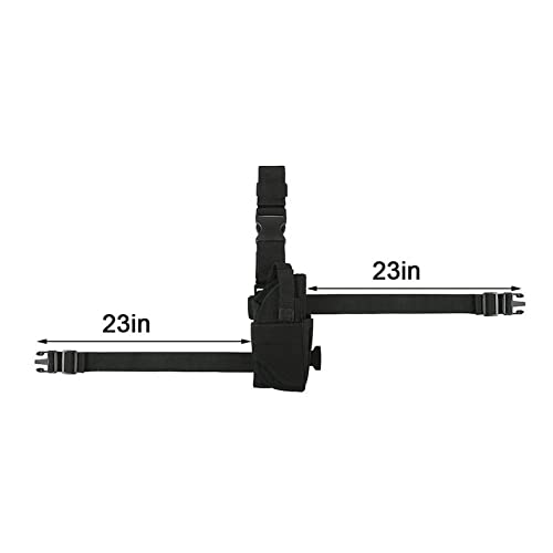 Binboll Drop Leg Gun Holster Right Handed Adjustable Thigh Pistol Gun Holster With Magazine Pouch (Acu Camouflage) #TOP4