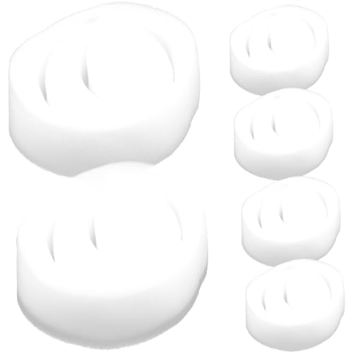 ibasenice Lot de 6 Éponges Absorbant l'huile pour Piscine Forme Lotus, Outil de Nettoyage Pratique en Éponge Blanche, Facile à Nettoyer, pour Piscine