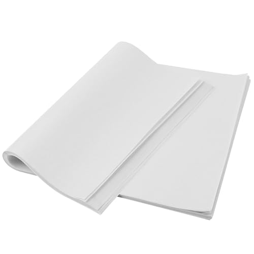 EcoDispose Non-Stick Precut Parchment Paper Baking Sheets Half Pan liner for Bake (12-3/16" x 16-3/8",White,100PCS)