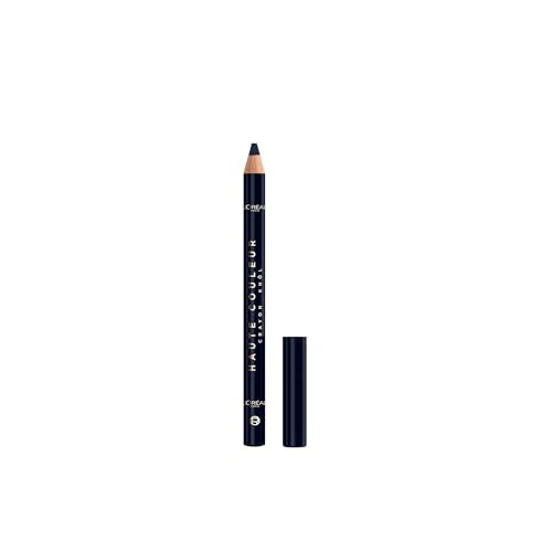 L'Oréal Paris Matita Occhi, Colore Pieno, Sguardo Intenso, Tratto Modulabile, Texture Cremosa con Burro di Karité, Haute Couleur Crayon Kohl, Tonalità: 130 Bleu Suede