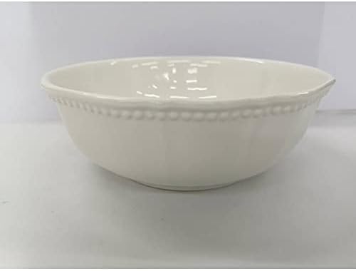 Red Vanilla PP100-421M 30 oz Pinpoint White Cereal & Soup Bowl - 7 in. - Set of 4