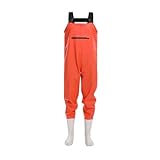 ENEN Wathose Damen Wasserdicht PVC gr 36-41 Wathose mit Stiefeln,Atmungsaktiv Verstellbare...