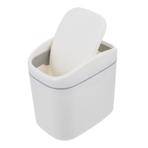 VALICLUD Papelera de con Tapa Abatible Capacidad Media Diseño Elegante para Hogar Oficina y Dormitorio Cubo Plástico Resistente y Práctico