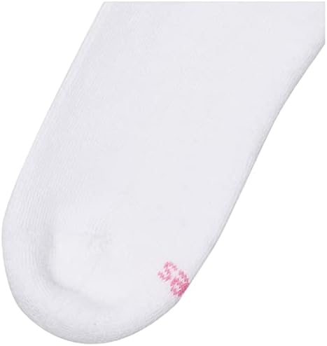 Hanes Ultimate womens 6-pack Ankle athletic socks, White, Shoe Size 5-9 US