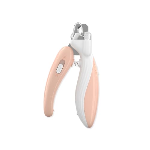 Cortador de Unha Pet, Com Luz LED, Adequado Para Cães e Gatos Pequenos, Médios e Grandes (ROSA)