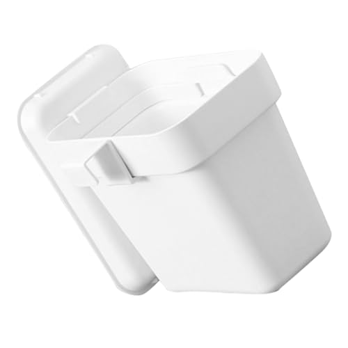 Cabilock Cestino Sospeso da Porta per Cucina Bianco con Coperchio Contenitore Compatto per Rifiuti Domestici e Ufficio Design Semplice e Funzionale Adatto per Casa Hotel e Scuola