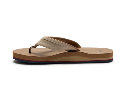 Image of Sanuk Mens Ziggy ST | Flip Flops for Men | Mens Sandals | Beach Sandals | Water Friendly & Lightweight | Comfort Footbed
