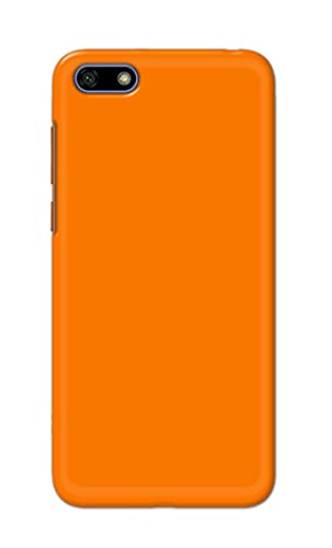 Image of Plain Orange Hard Back Case Cover for Huawei Y5 (2018) / Y5 Prime (2018) / Honor 7S, DRA-LX2, DUA-LX2 Back Cover -(J5) VNS2229