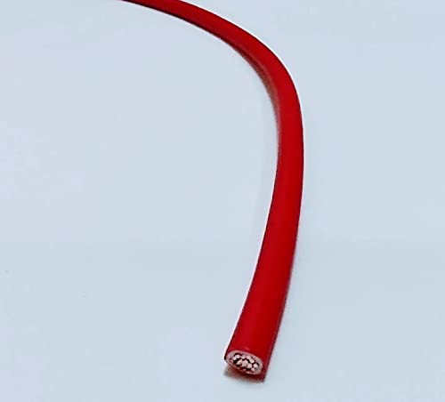 AC/DC Wire And Supply 10 AWG Automotive High Temp GXL Wire Stranded Copper Wire 10 Colors Made in USA, Pick Your Size and Color (25 FT, Red)
