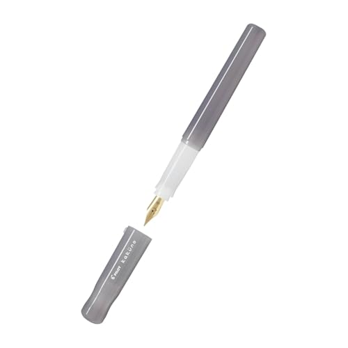 Image of Pilot Kakuno Fountain Pen Madoromi Color Series, Gold (Smiley Face) Medium Nib, Perfect for Beginners and Creative Expression, Brown, PFKA-1MDBNM
