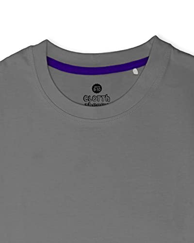 Image of Boys Plain T-Shirt Cotton Rich | Round Neck Half Sleeve Kids Tee | Ultra Soft Bio-Washed Fabric | Comfortable Stylish
