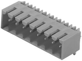 Connecteur mâle 90° Weidmüller bride intégrée et broches à souder 4.5 mm