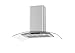 Cappa isola, 90 cm, portata 1000 m3/h, Inox, 3 velocità, filtro alluminio 3 strati, filtro carbone, efficienza energetica A++ immagine