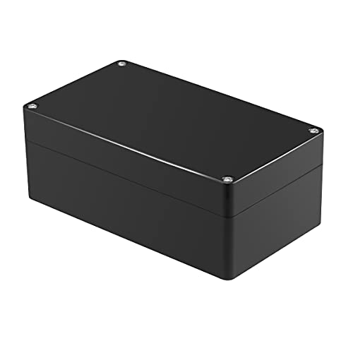 PINFOX Waterproof Plastic Project Box ABS IP65 Electronic Junction Box Enclosure 6.2 x 3.54 x 2.3 inch 158 x 90 x 60 mm (Black)