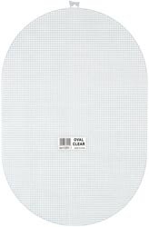 Darice Plastic Canvas 7 Count 12 inch x 17 1/2 inch Oval Clear 33031 (6-Pack)