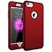 iPhone 6 Plus Case,iPhone 6s Plus Case,SKYLMW Three Layer Heavy Duty High Impact Resistant Hybrid Protective Cover Case For iPhone 6Plus/6s Plus (Only For 5.5")Red