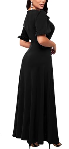 Maxi Dresses for Women Casual Floor Length Round Neck Party Formal Long Dresses2