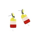 BESPORTBLE Pendientes De Helado Gota Oído De De Acrílico Gota Plateada Oído De Mujer Para Uso Diario