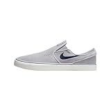 Nike SB Janoski+ Slip Skate Shoes (FN5893-002, Wolf Grey/Wolf Grey/Summit White/Navy) Size 9.5