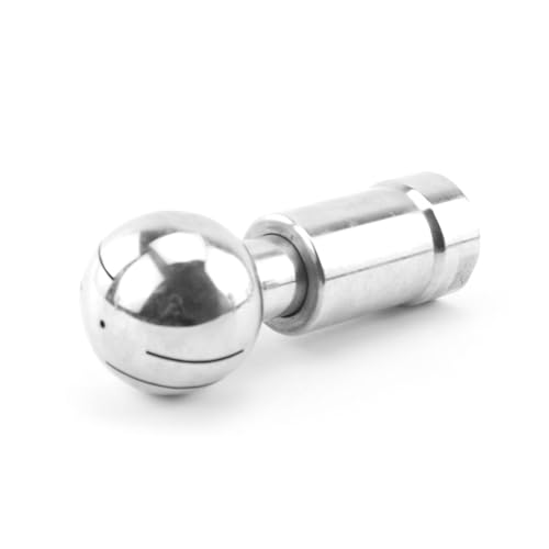 1pc Stainless Steel 304 Sanitary Rotary Spray Ball - 360 Degree Coverage Tank Cleaning Solution for Home Improvement(3/8In)