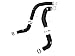 aFe POWER BladeRunner 3 IN Aluminum Hot and Cold Charge Pipe Kit Black - #46-20434-B