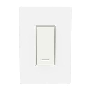 BN-LINK Smart Light Switch with Timer Function, Single Pole, 2.4GHz Wi-Fi in-Wall Switch, Neutral Wire Required, Compatible with Alexa and Google Assistant, No Hub Required, White