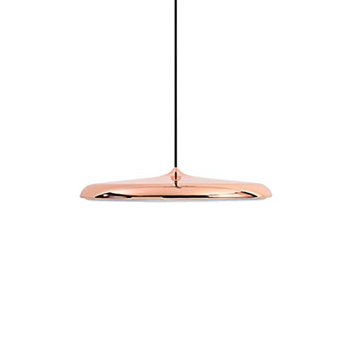 Lustre de chevet LED or rose blanc 40cm pour décoration contemporaine de chambre